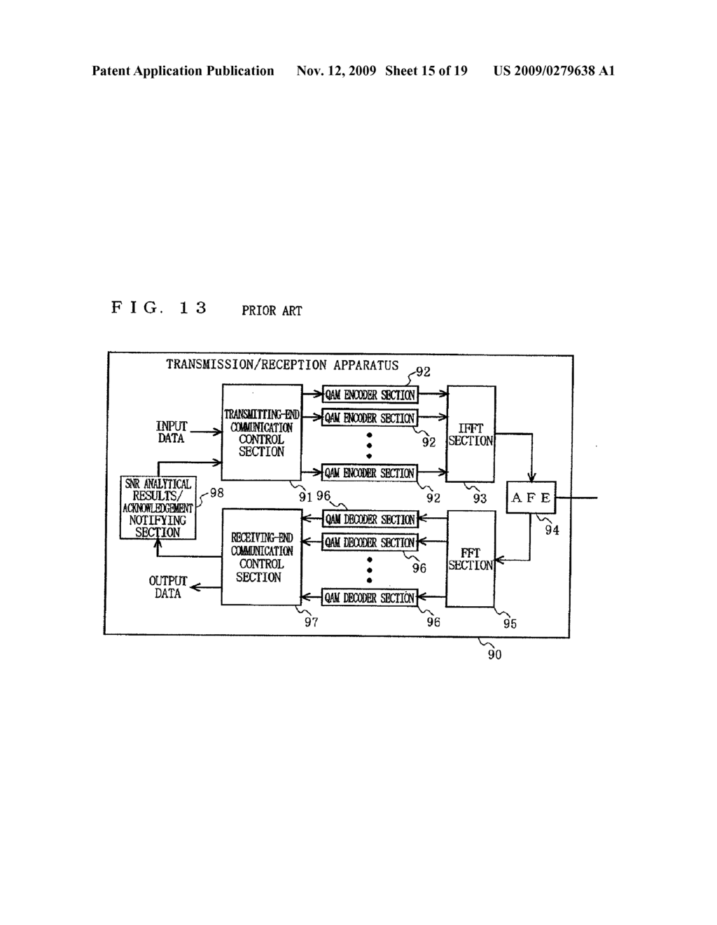 COMMUNICATION NETWORK SYSTEM, AND TRANSMISSION/RECEPTION APPARATUS, METHOD AND INTEGRATED CIRCUIT FOR USE THEREIN - diagram, schematic, and image 16