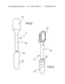 Unit comprising a packaging containing an applicator and the product to be applied diagram and image