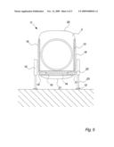 Handling System for a Wind Turbine nacelle, Method for Vertical Displacement of a Wind Turbine Nacelle and a Wind Turbine Nacelle diagram and image