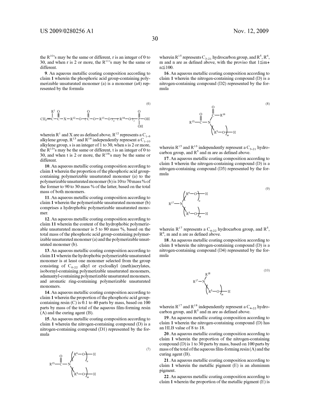 Aqueous metallic coating composition and method for forming a multilayer coating film - diagram, schematic, and image 31