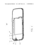 BATTERY COVER LATCH MECHANISM AND PORTABLE ELECTRONIC DEVICE USING SAME diagram and image