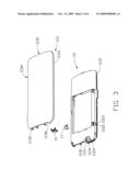 BATTERY COVER LATCH MECHANISM AND PORTABLE ELECTRONIC DEVICE USING SAME diagram and image