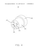 COAXIAL CONNECTOR HAVING AN INSULATIVE BRACKET diagram and image