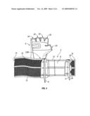 Strap-on swimming fin diagram and image