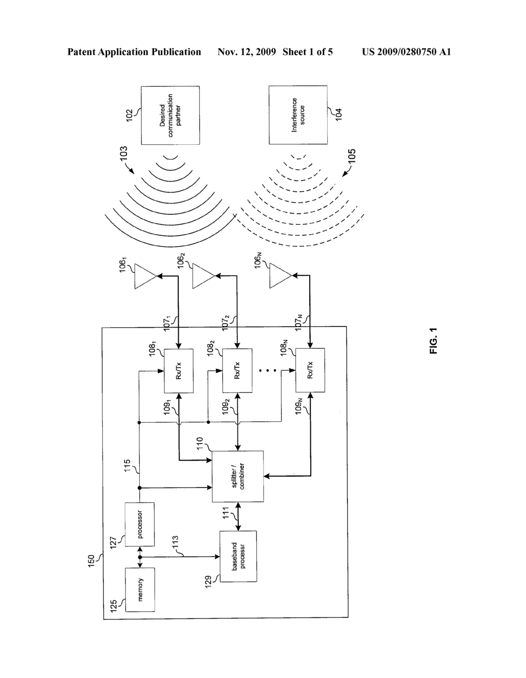 Method And System For Power Management In A Beamforming System - diagram, schematic, and image 02