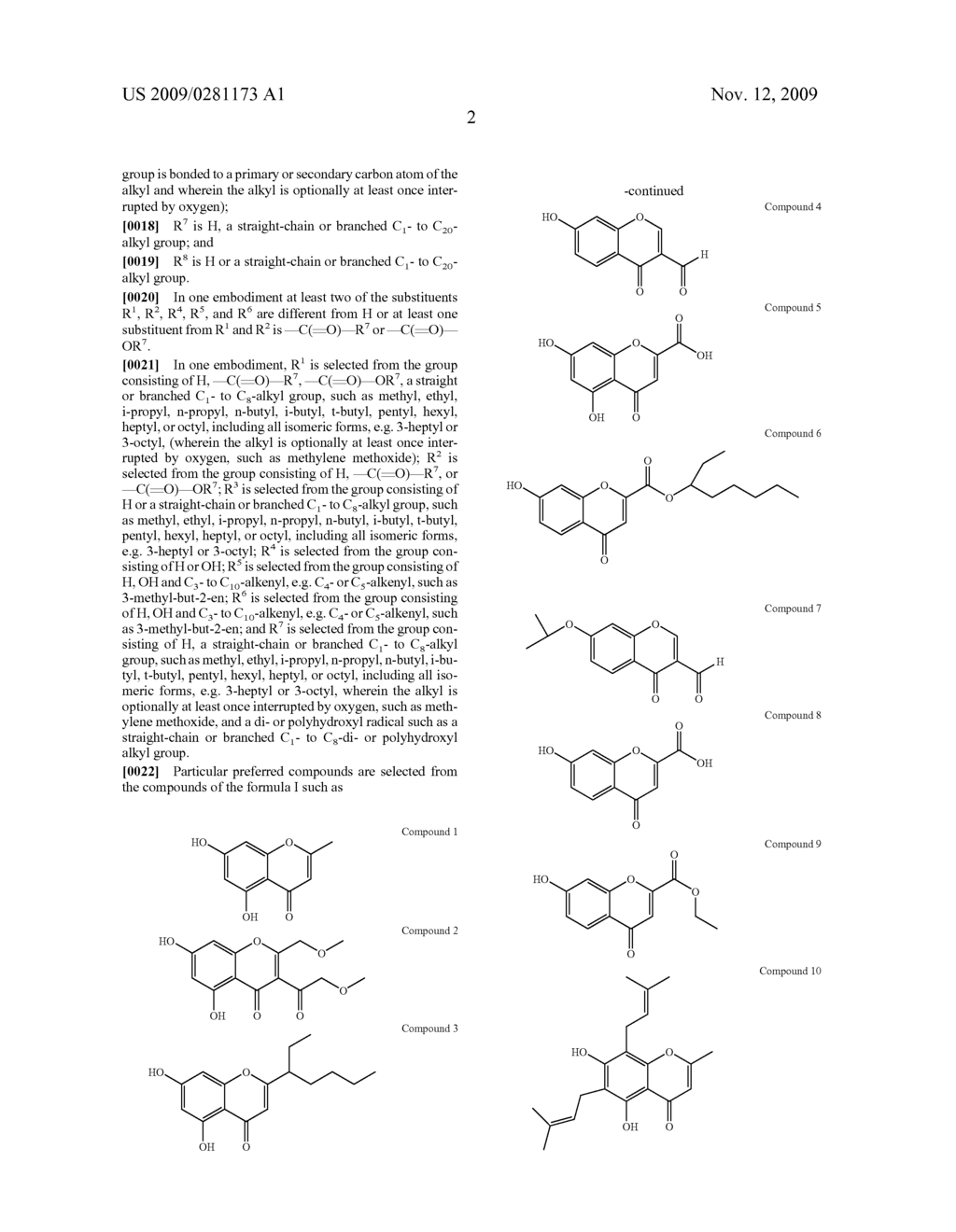 COMPOSITIONS CONTAINING RETINOID AND CHROMENONE DERIVATIVES - diagram, schematic, and image 03