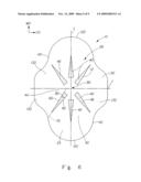 ABSORBENT ARTICLE HAVING COLORED REGIONS diagram and image