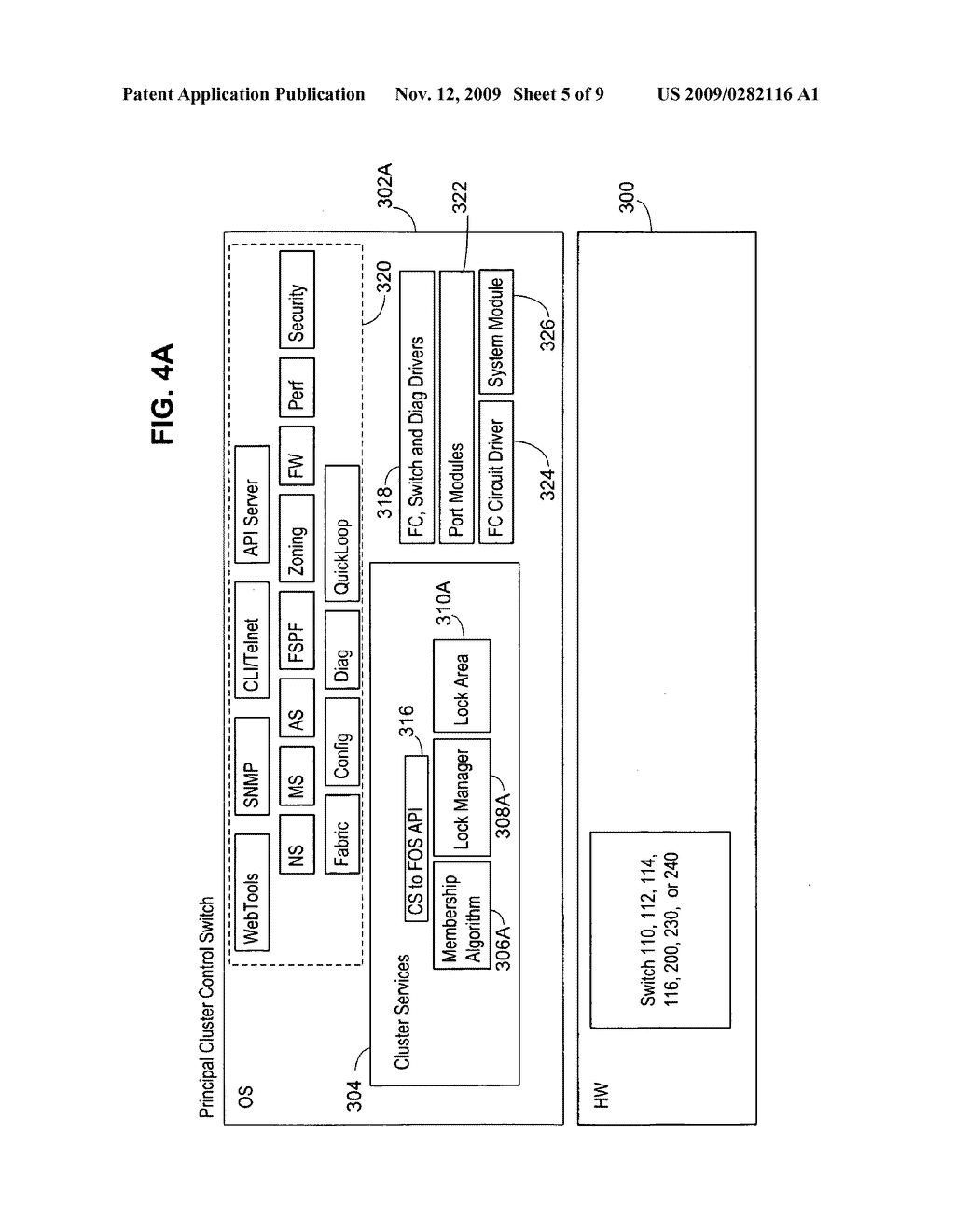 METHOD AND DEVICE FOR MANAGING CLUSTER MEMBERSHIP BY USE OF STORAGE AREA NETWORK FABRIC - diagram, schematic, and image 06
