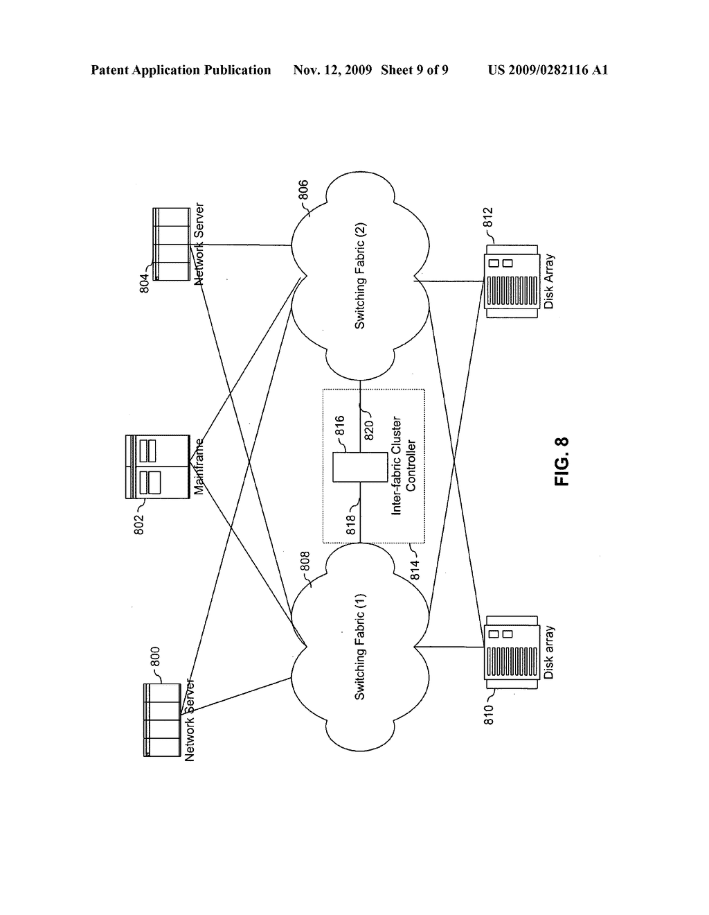 METHOD AND DEVICE FOR MANAGING CLUSTER MEMBERSHIP BY USE OF STORAGE AREA NETWORK FABRIC - diagram, schematic, and image 10