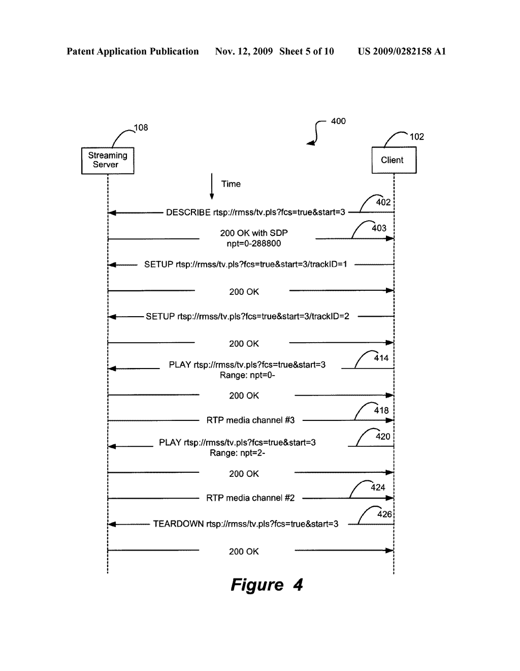 METHOD AND SYSTEM FOR FAST CHANNEL SWITCHING USING STANDARD RTSP MESSAGES - diagram, schematic, and image 06