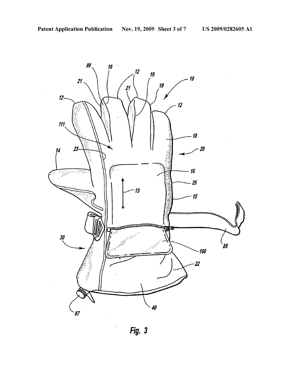 Glove with Flow-Through Pocket for Ventilation - diagram, schematic, and image 04