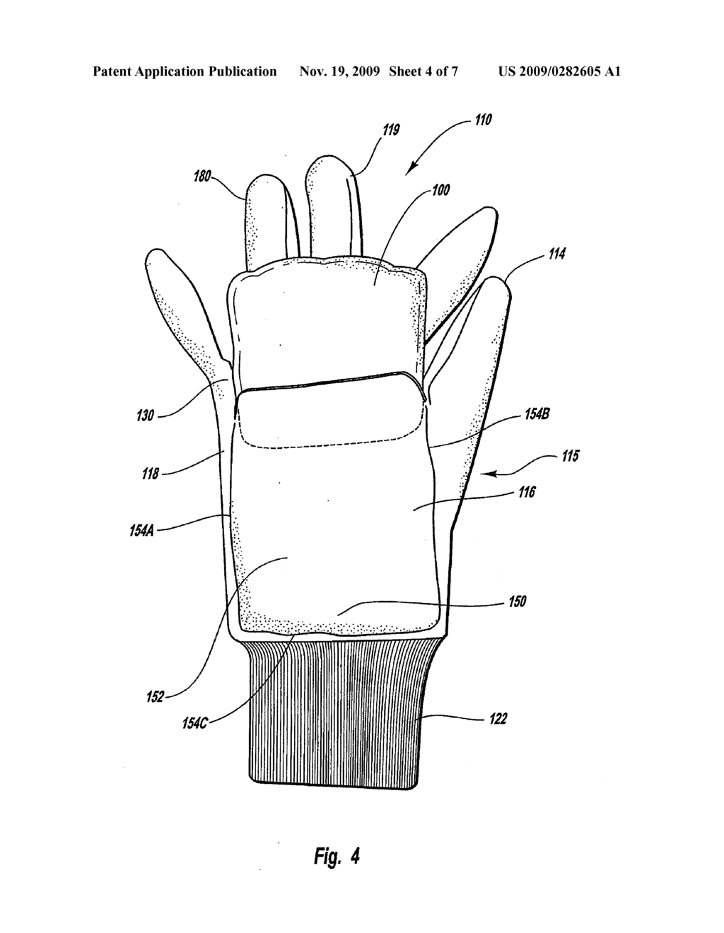 Glove with Flow-Through Pocket for Ventilation - diagram, schematic, and image 05