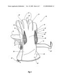 Glove with Flow-Through Pocket for Ventilation diagram and image