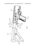 Adapter Device for Coupling an Auxiliary Stock to a Handgun diagram and image