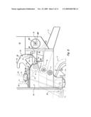 Computer controlled automatic wrapping material dispensing system for a round baler diagram and image