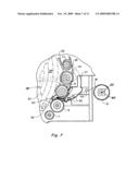 Computer controlled automatic wrapping material dispensing system for a round baler diagram and image