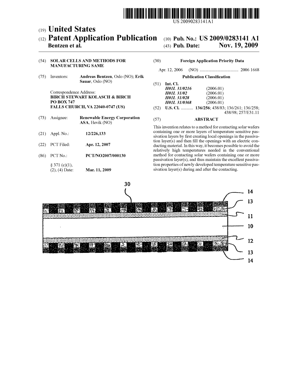 Solar Cells and Methods for Manufacturing Same - diagram, schematic, and image 01