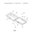 BUCKLING CLAMSHELL CONTAINER FOR AUTOMATED ALIQUOT AND DISPERSAL PROCESSES diagram and image