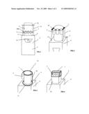 Receptacle for containers with flavouring agents diagram and image