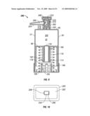 Screw-type metered dispenser with feed-containing piston drive mechanism diagram and image