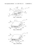 ELECTROMAGNETIC INTERFERENCE SHIELD FOR SEMICONDUCTORS USING A CONTINUOUS OR NEAR-CONTINUOUS PERIPHERAL CONDUCTING SEAL AND A CONDUCTING LID diagram and image