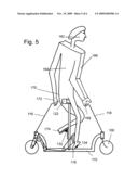 Two wheel streering bicycle with each wheel having its own steering control operated by rider s left and right hand respectively and rider positioned facing an angle greater than zero and less than ninty degrees with respect to the direction of motion diagram and image