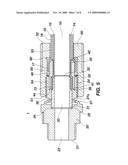 DOUBLE CONTAINMENT SYSTEM, FITTINGS FOR FLUID FLOW COMPONENTS AND ASSOCIATED METHODS diagram and image