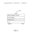 METHOD AND COMMUNICATION TERMINAL FOR SEARCHING PHONE BOOK FOR DESIRED CONTACTS diagram and image