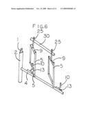 Migler s vertical axis wind turbine with energy storage and retrieval means, and with yoke means, and with a rear sail projection arm, and with separated sail restraints, and with a motorized gust and high wind-speed protection system diagram and image