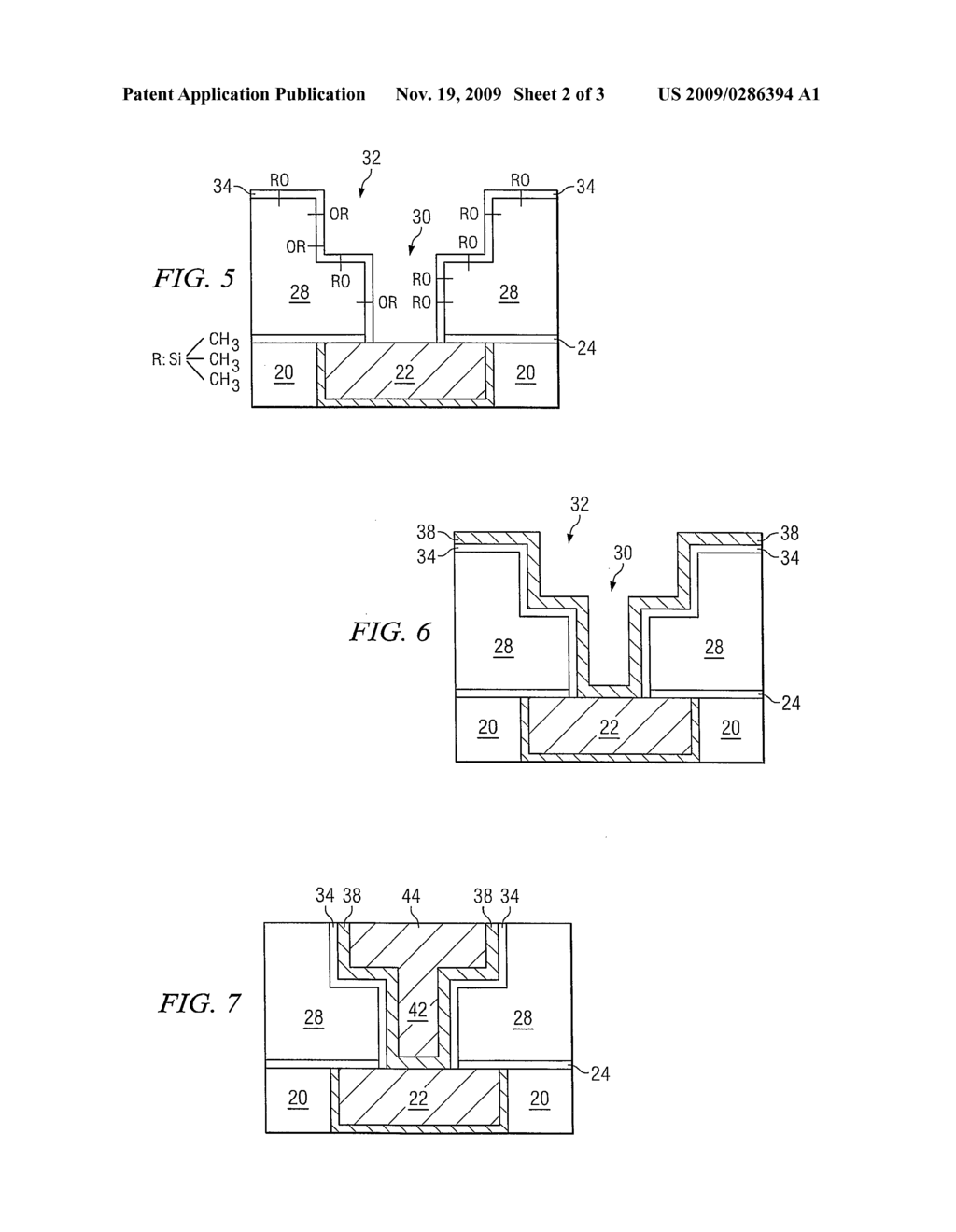 Method for Forming Self-Assembled Mono-Layer Liner for Cu/Porous Low-k Interconnections - diagram, schematic, and image 03