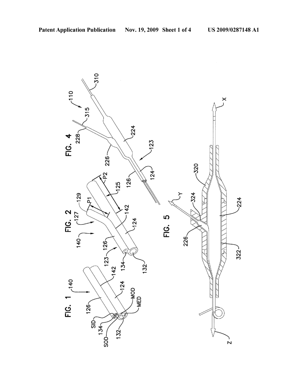 Joined Inflation Portions for Bifurcation Catheter - diagram, schematic, and image 02