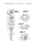 Polyaxial bone screw with discontinuous helically wound capture connection diagram and image