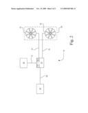 WORK MACHINE, SYSTEM AND METHOD FOR BROADCAST SPREADING OF A MATERIAL IN WIND CONDITIONS diagram and image