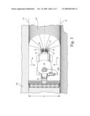 WORK MACHINE, SYSTEM AND METHOD FOR BROADCAST SPREADING OF A MATERIAL IN WIND CONDITIONS diagram and image