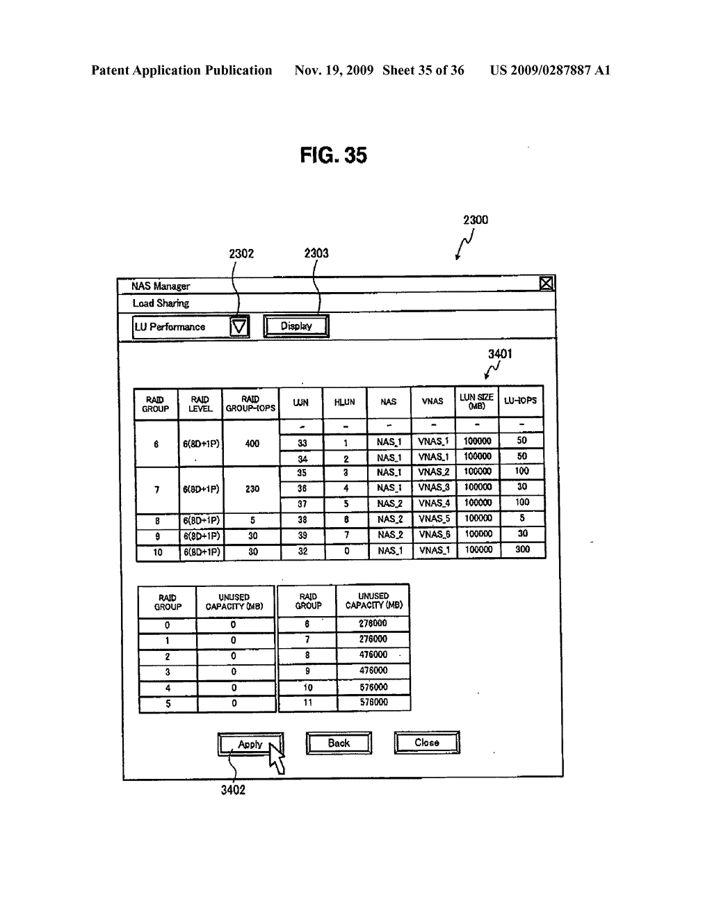 Storage system and method of managing a storage system using a management apparatus - diagram, schematic, and image 36