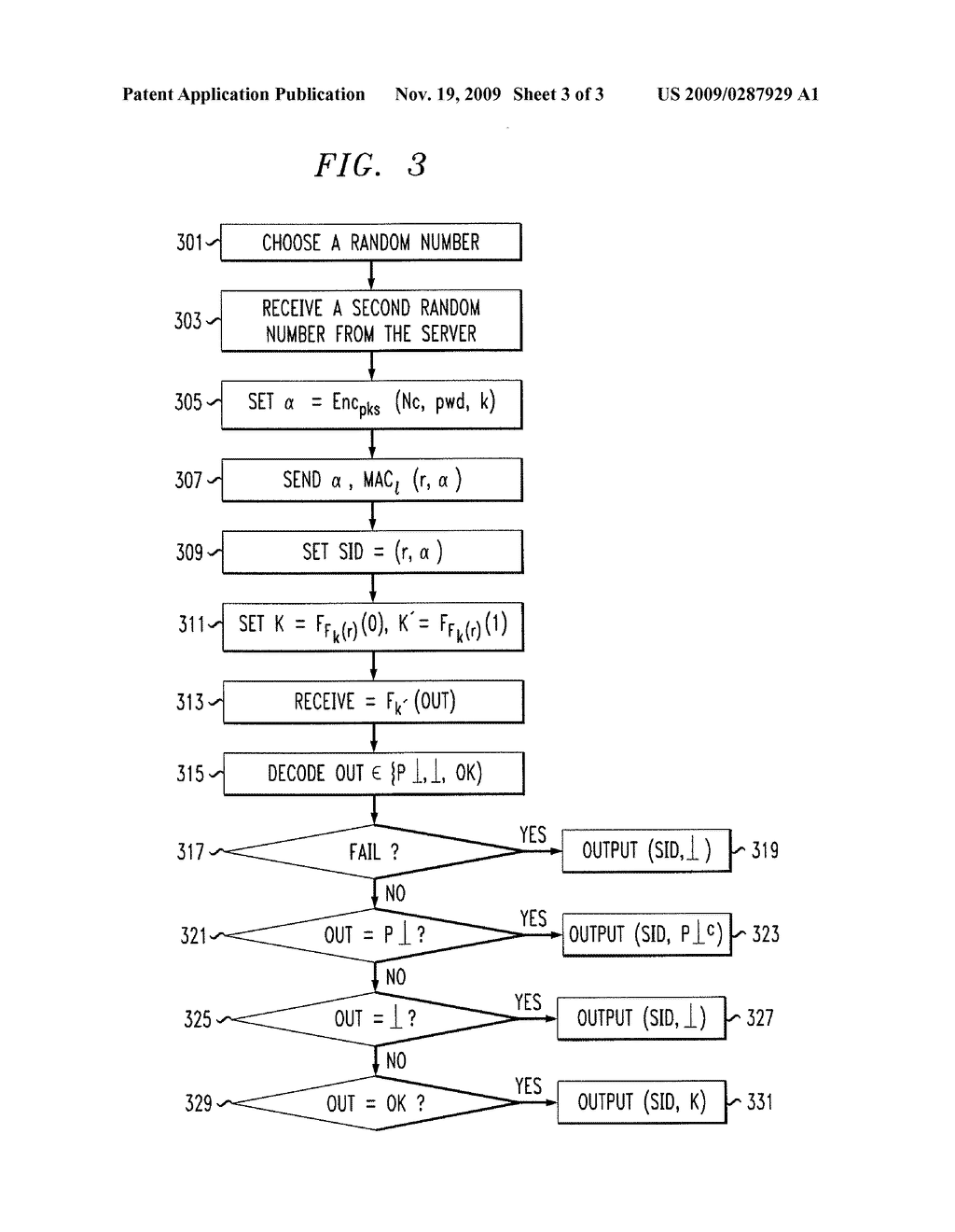 METHOD AND APPARATUS FOR TWO-FACTOR KEY EXCHANGE PROTOCOL RESILIENT TO PASSWORD MISTYPING - diagram, schematic, and image 04