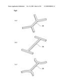 Device for producing break-scheduled line for vehicle upholstery member diagram and image