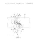 LABELING MACHINE WITH A LABEL PRESSING DEVICE diagram and image