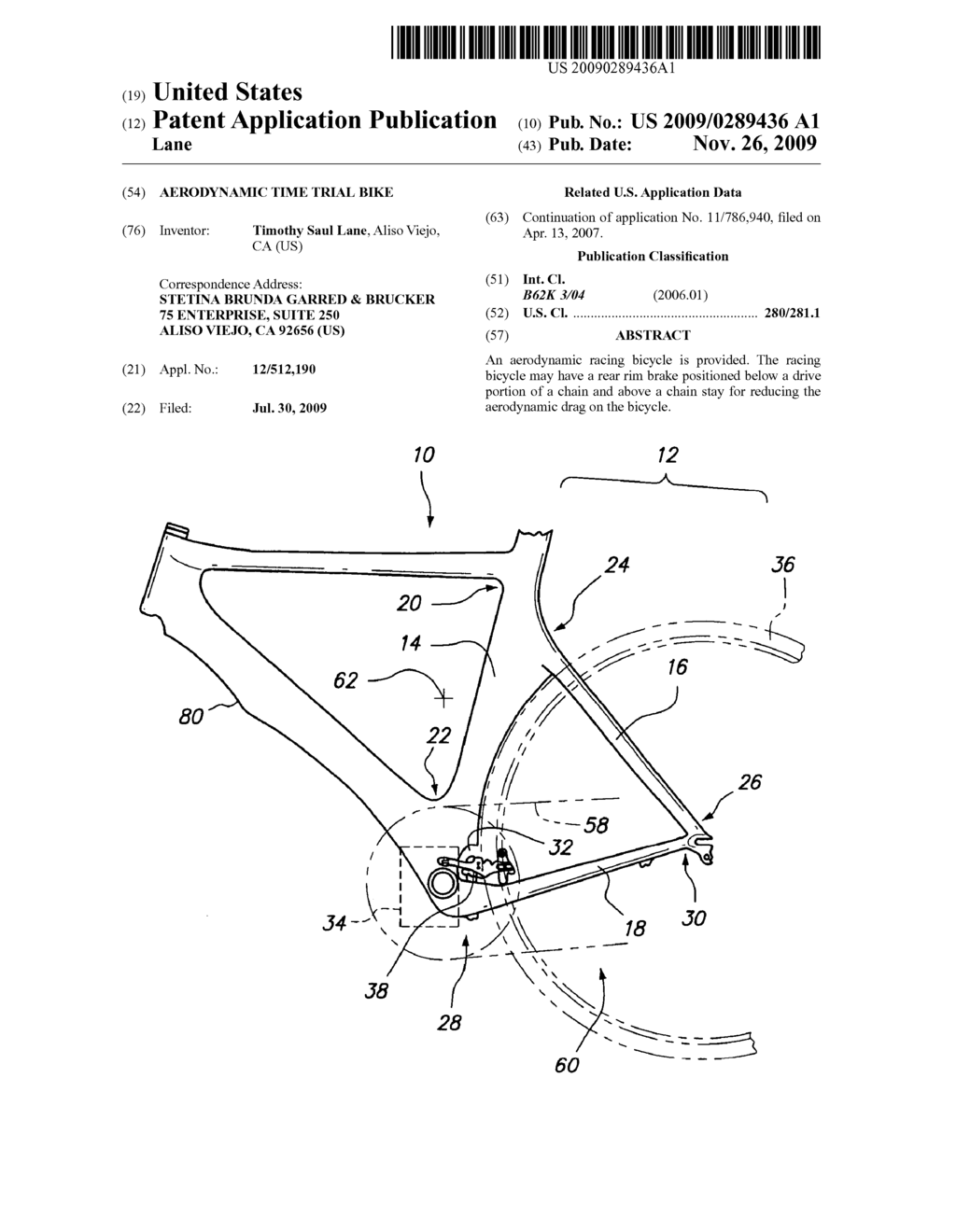 AERODYNAMIC TIME TRIAL BIKE - diagram, schematic, and image 01