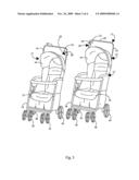 DUAL INDEPENDENT SIDE-BY-SIDE STROLLER diagram and image