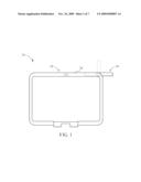 PORTABLE ELECTRONIC DEVICE WITH A REPLACEABLE ANTENNA MODULE diagram and image