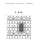 Display device, method of laying out light emitting elements, and electronic device diagram and image