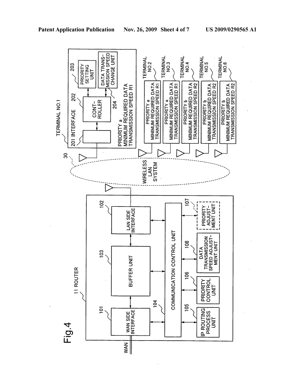 COMMUNICATION SYSTEM, A ROUTER AND A COMMUNICATION CONTROL METHOD - diagram, schematic, and image 05