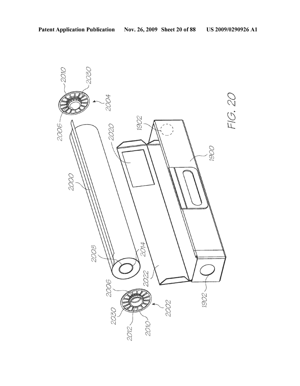 Media Supply Cartridge For Roll-Fed Printer - diagram, schematic, and image 21