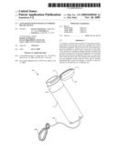 CONTAINER WITH INTEGRALLY FORMED RECOIL DEVICE diagram and image