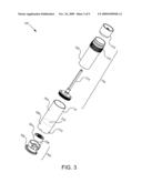 CONTAINER WITH INTEGRALLY FORMED RECOIL DEVICE diagram and image