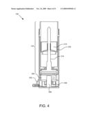 CONTAINER WITH INTEGRALLY FORMED RECOIL DEVICE diagram and image