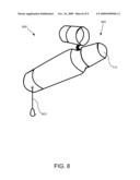 CONTAINER WITH INTEGRALLY FORMED RECOIL DEVICE diagram and image