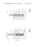 Setting method for anchoring a fastening element diagram and image