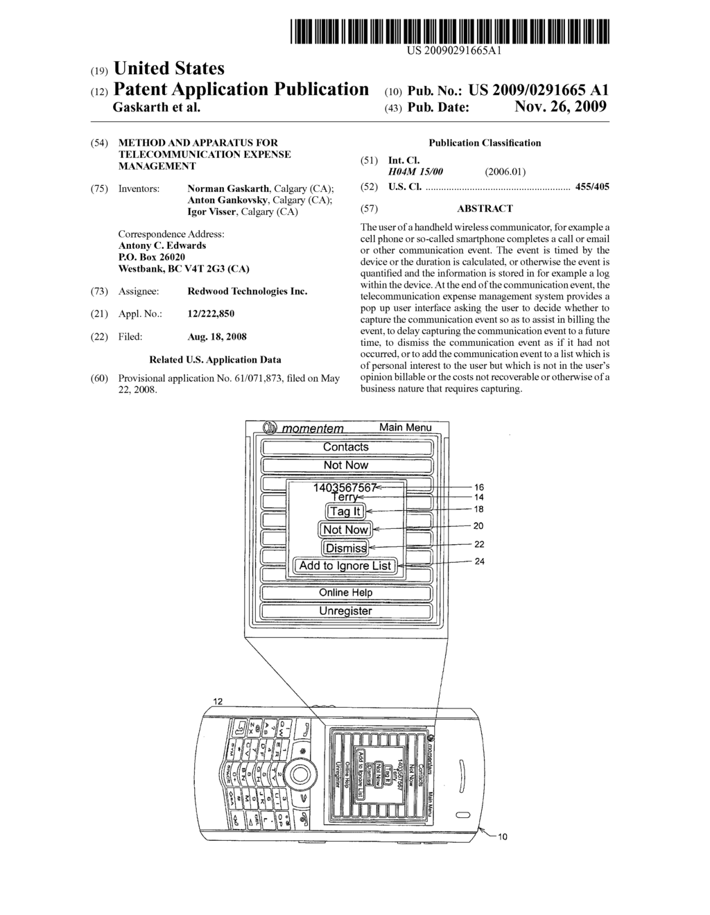 Method and apparatus for telecommunication expense management - diagram, schematic, and image 01